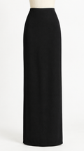 Black floor-length column skirt