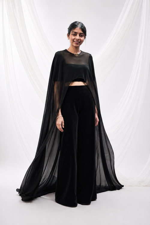 Black Cape Co-ord I Noir I vnelle