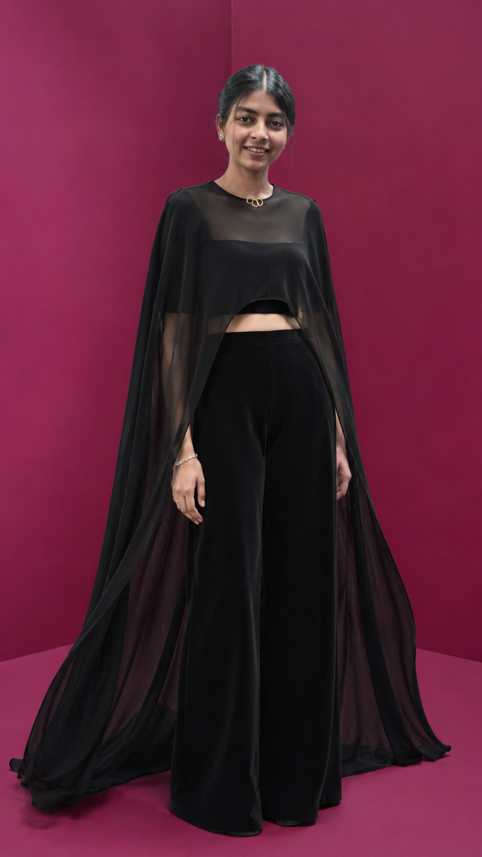 Black Cape Co-ord I Noir I vnelle