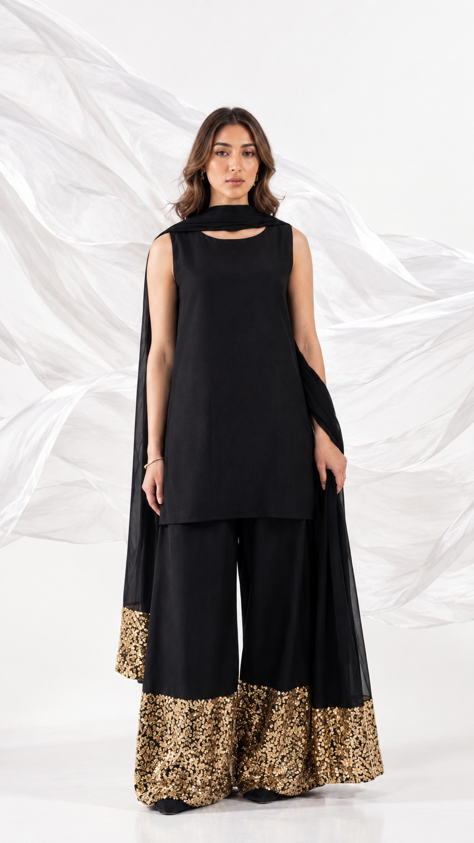 Black two-piece set